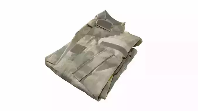 Folded Combat Shirt 3D Scan 3D model