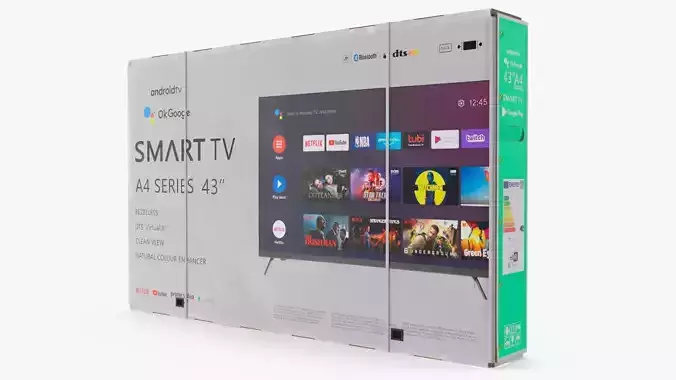 Cardboard Shipping Box TV 43 Inch