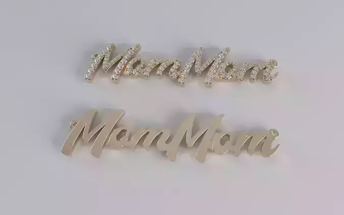 MomMom Pendant 3D print model