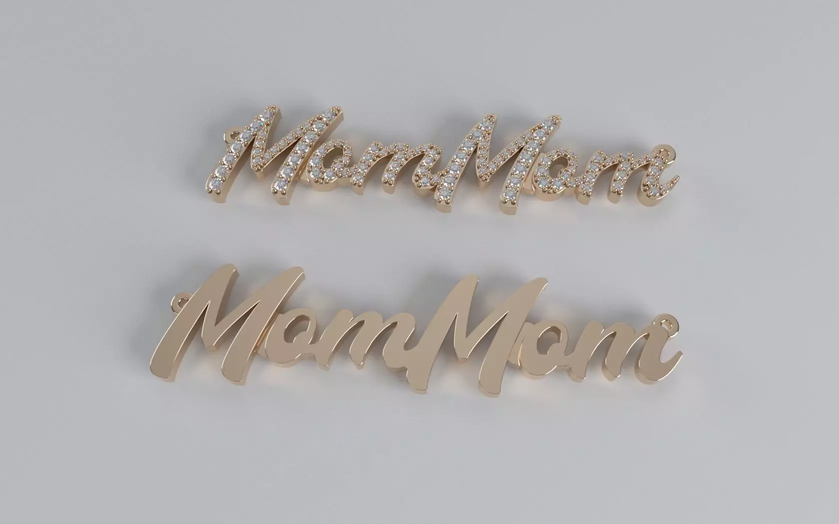 MomMom Pendant 3D print model_0