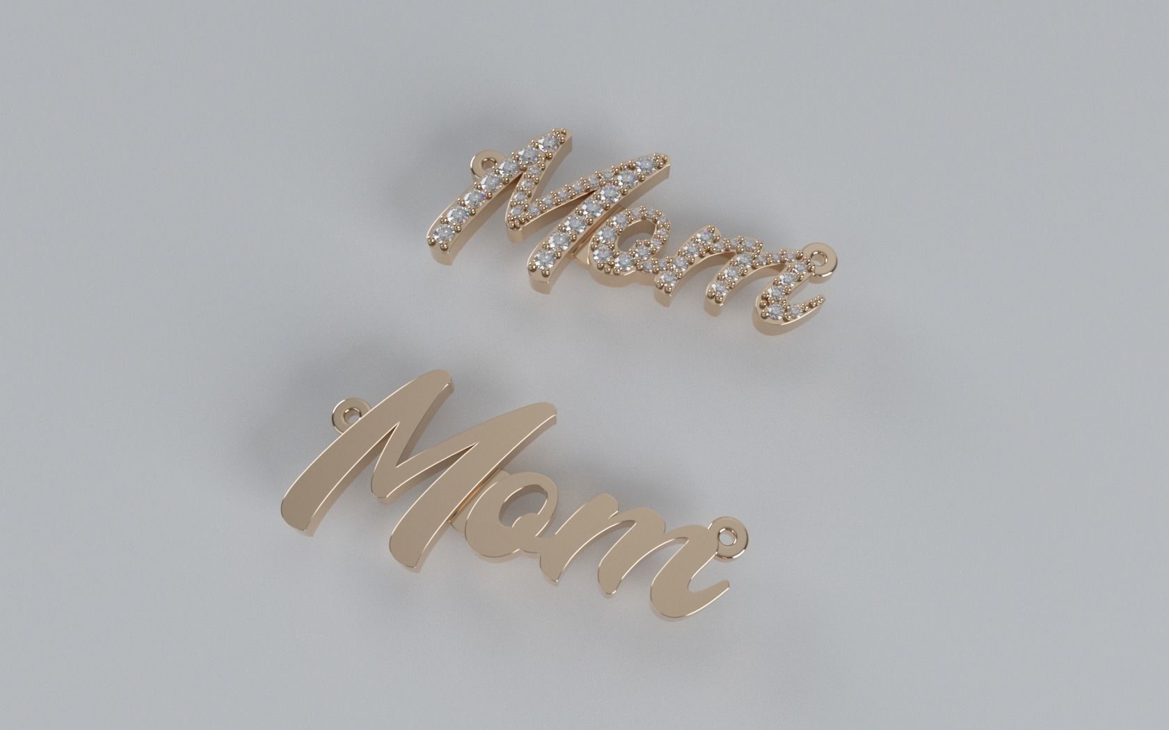 Mom Pendant 3D print model_1