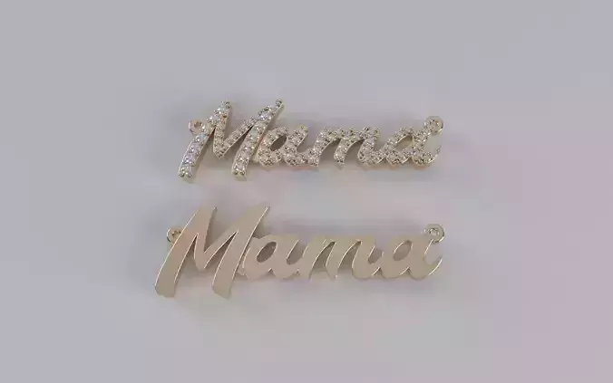 Mama Pendant 3D print model