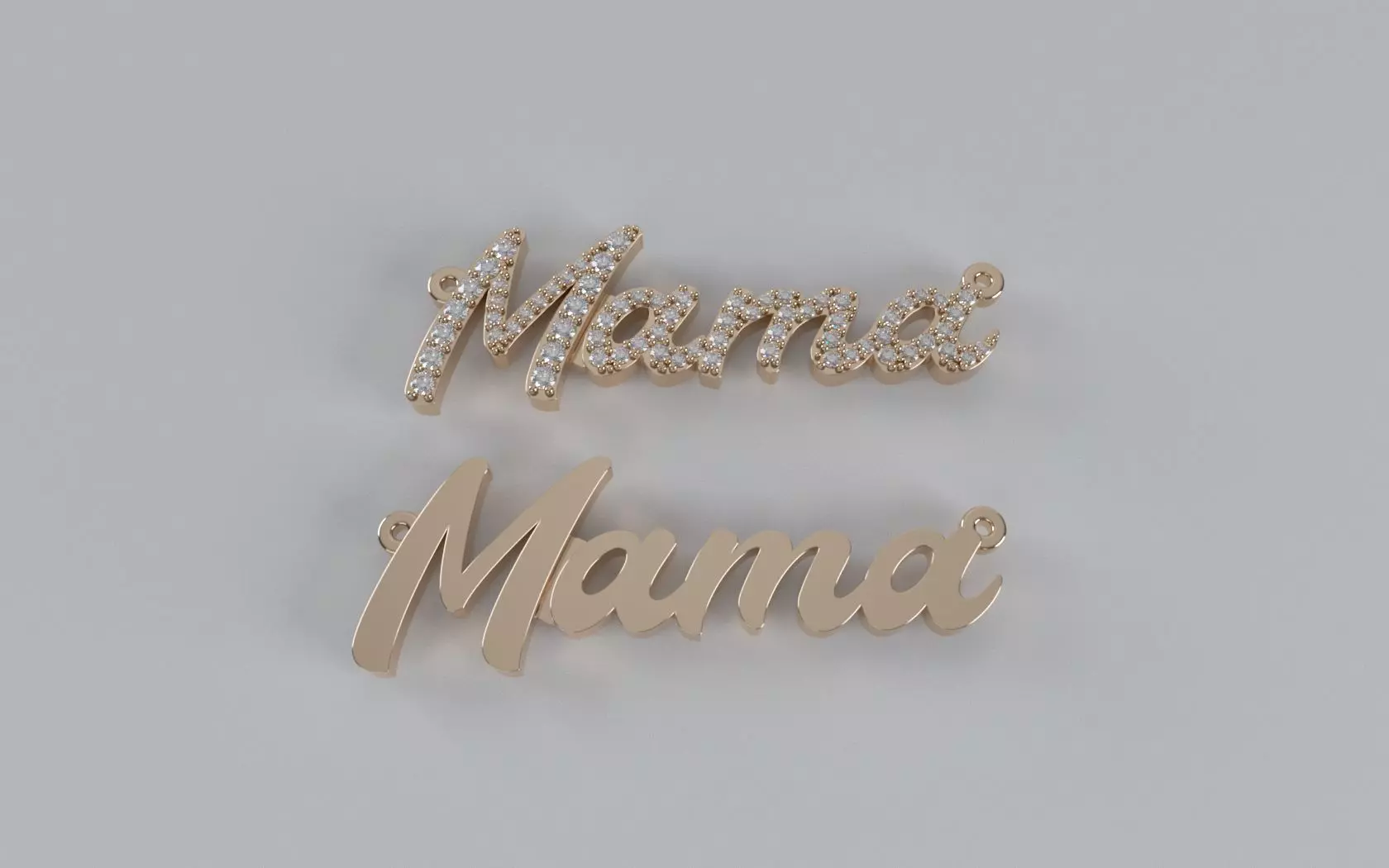 Mama Pendant 3D print model_0