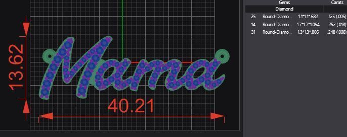 Mama Pendant 3D print model_4