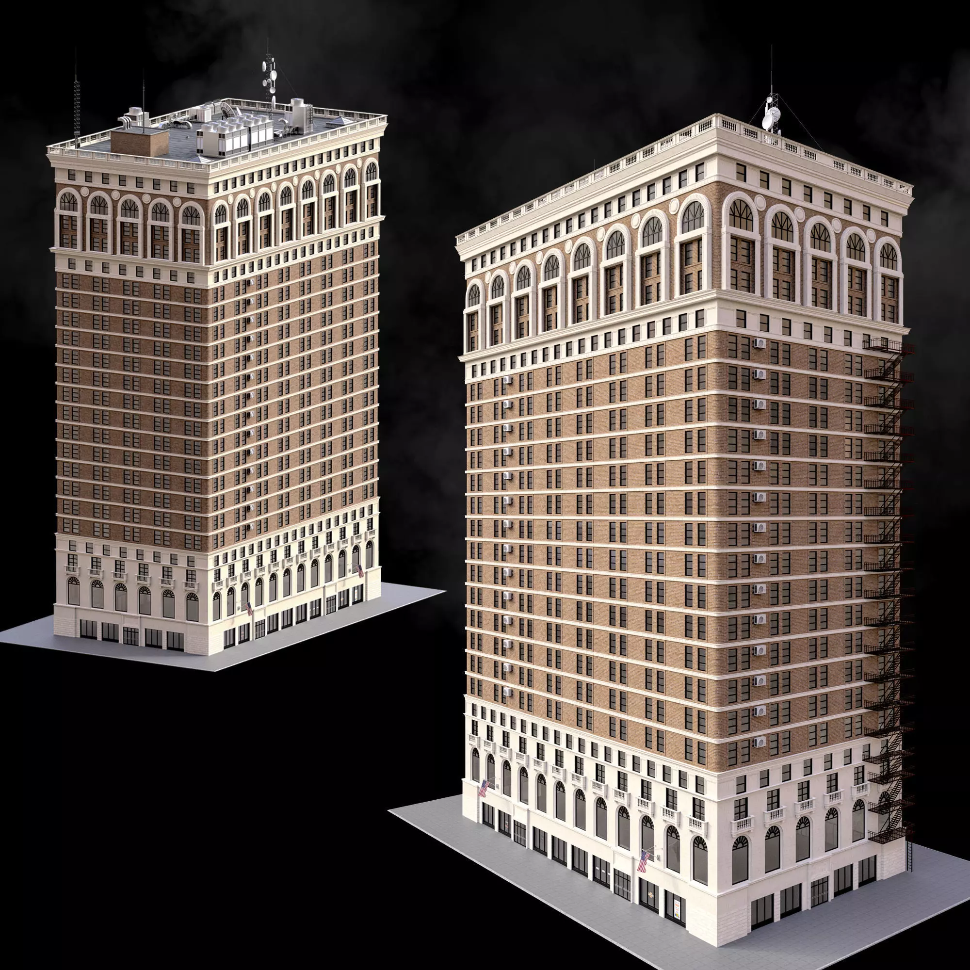 Building02 Low-poly 3D model