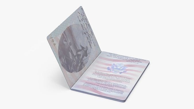 United States Passport Open Cover