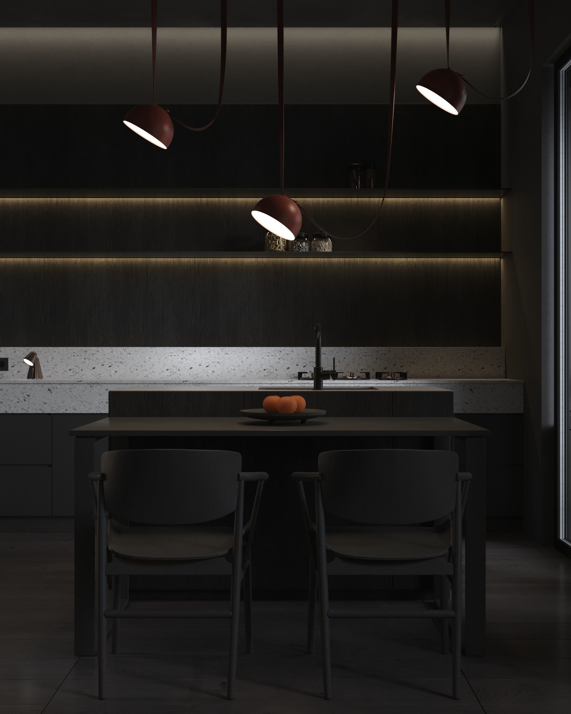 Sadovii Kitchen and living room scene sale 3D model 3D model_1