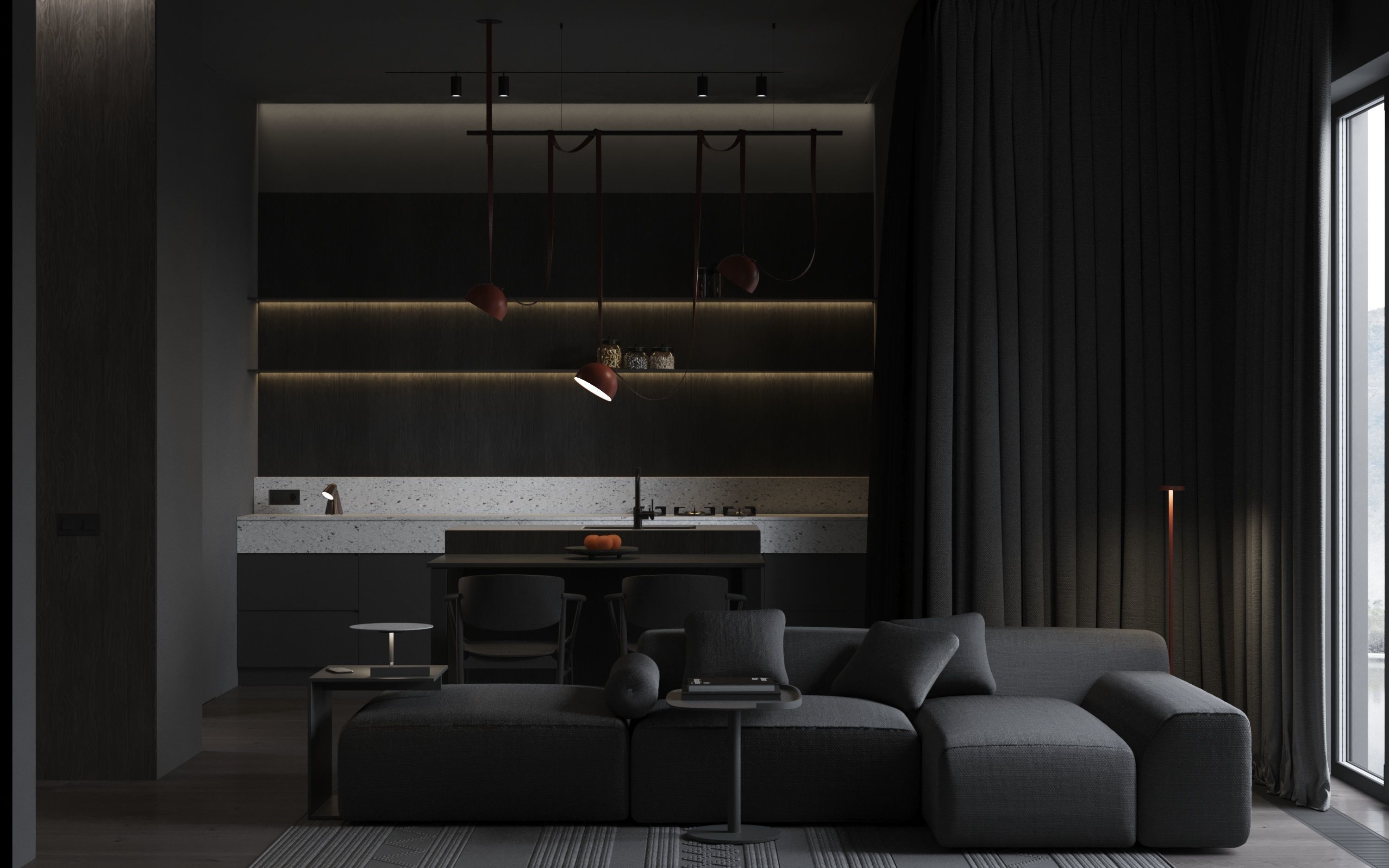 Sadovii Kitchen and living room scene sale 3D model 3D model_5