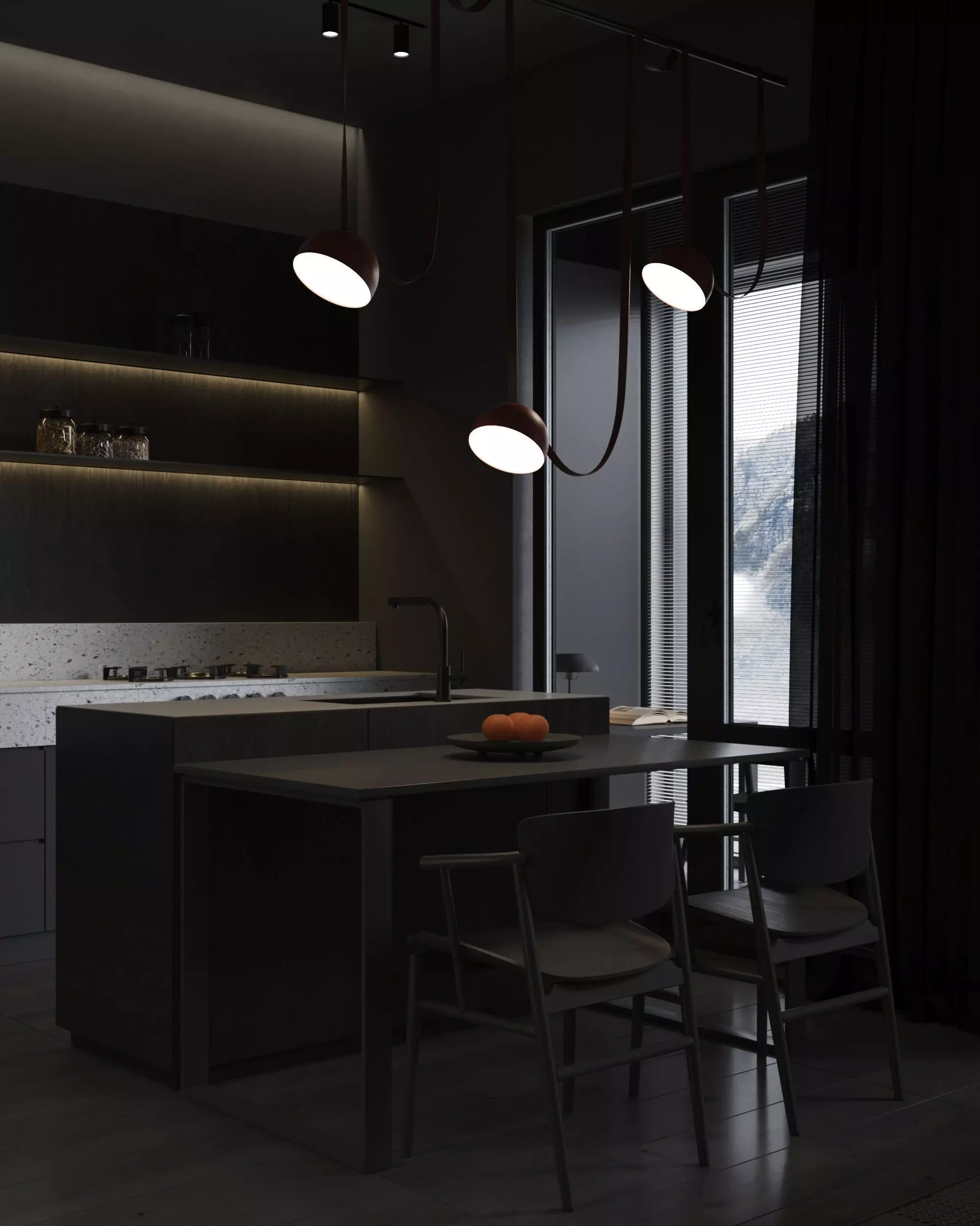 Sadovii Kitchen and living room scene sale 3D model 3D model_0