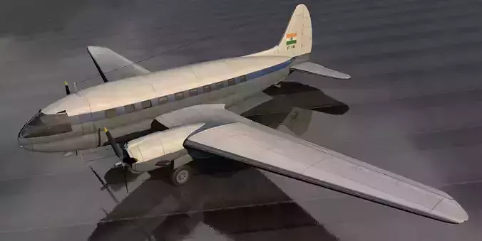 Curtiss Wright CW-20 Airliner 3D model