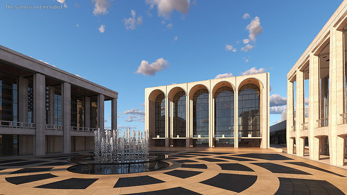 Lincoln Center 3D model 4