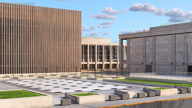 Lincoln Center 3D model 7