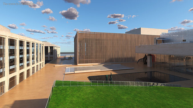 Lincoln Center 3D model 6