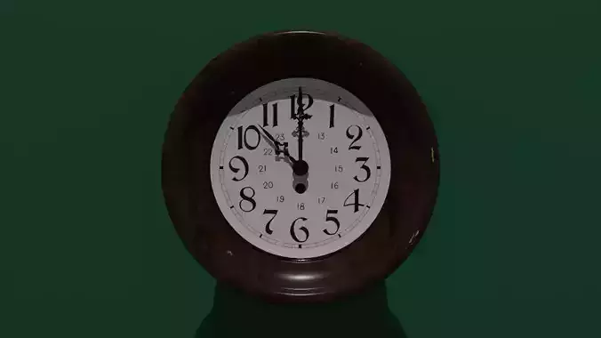 1930s Wood and Iron Clock