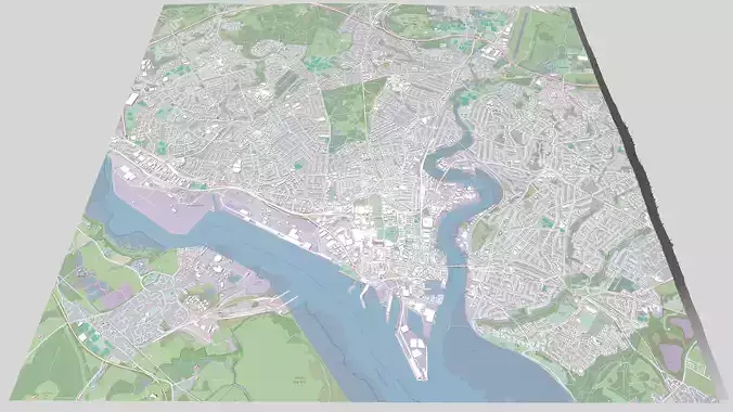 Cityscape Southampton United Kingdom 3D model