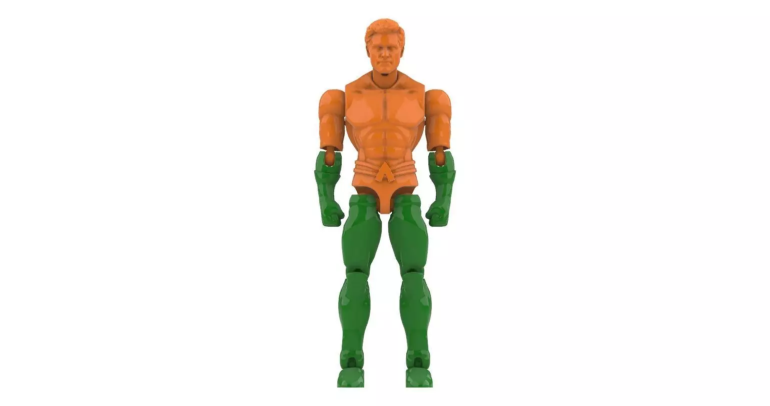 Aquaman - ARTICULATED POSEABLE ACTION FIGURE 100mm 3D print model