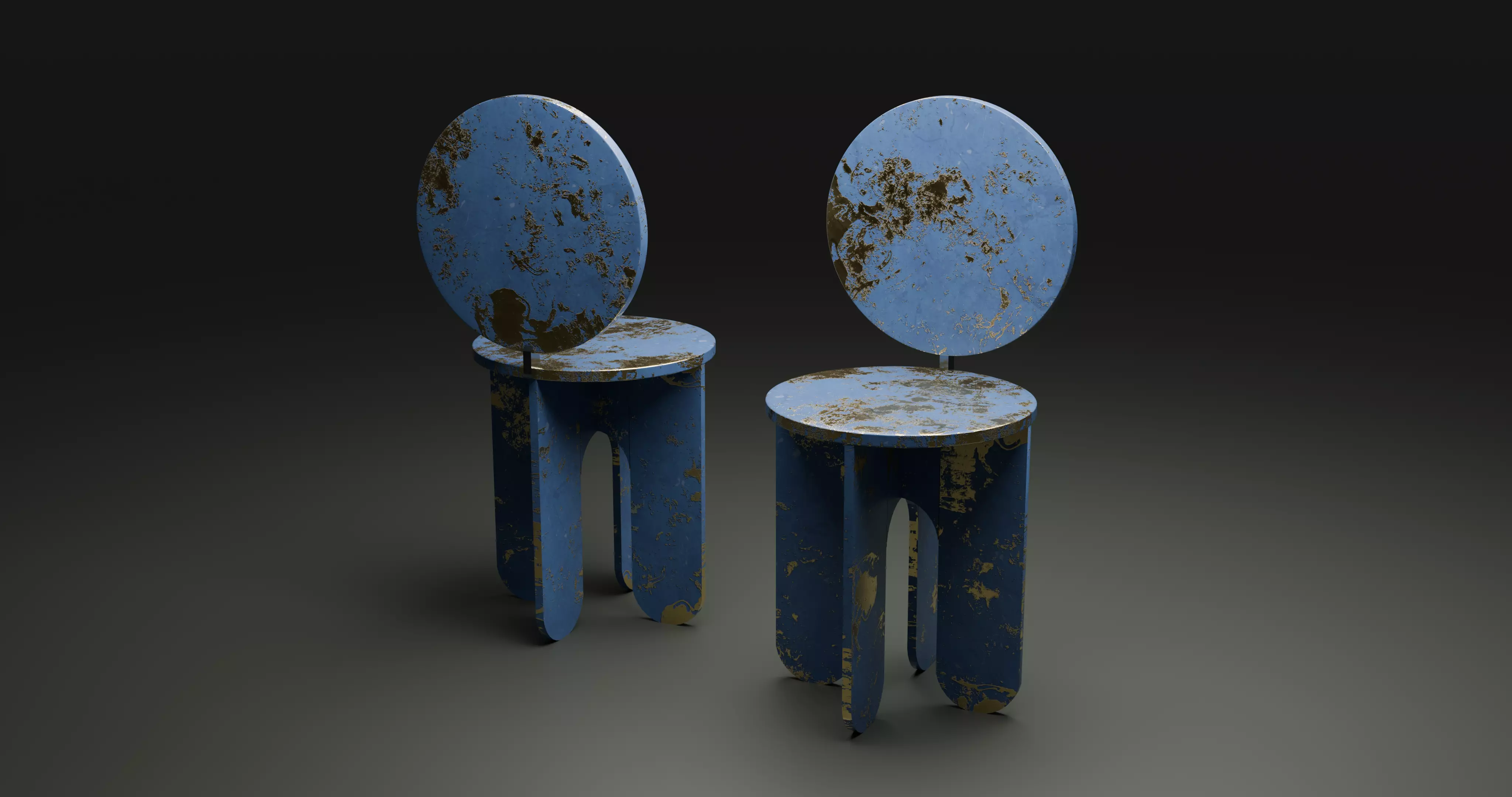 Chair01 Low-poly 3D model