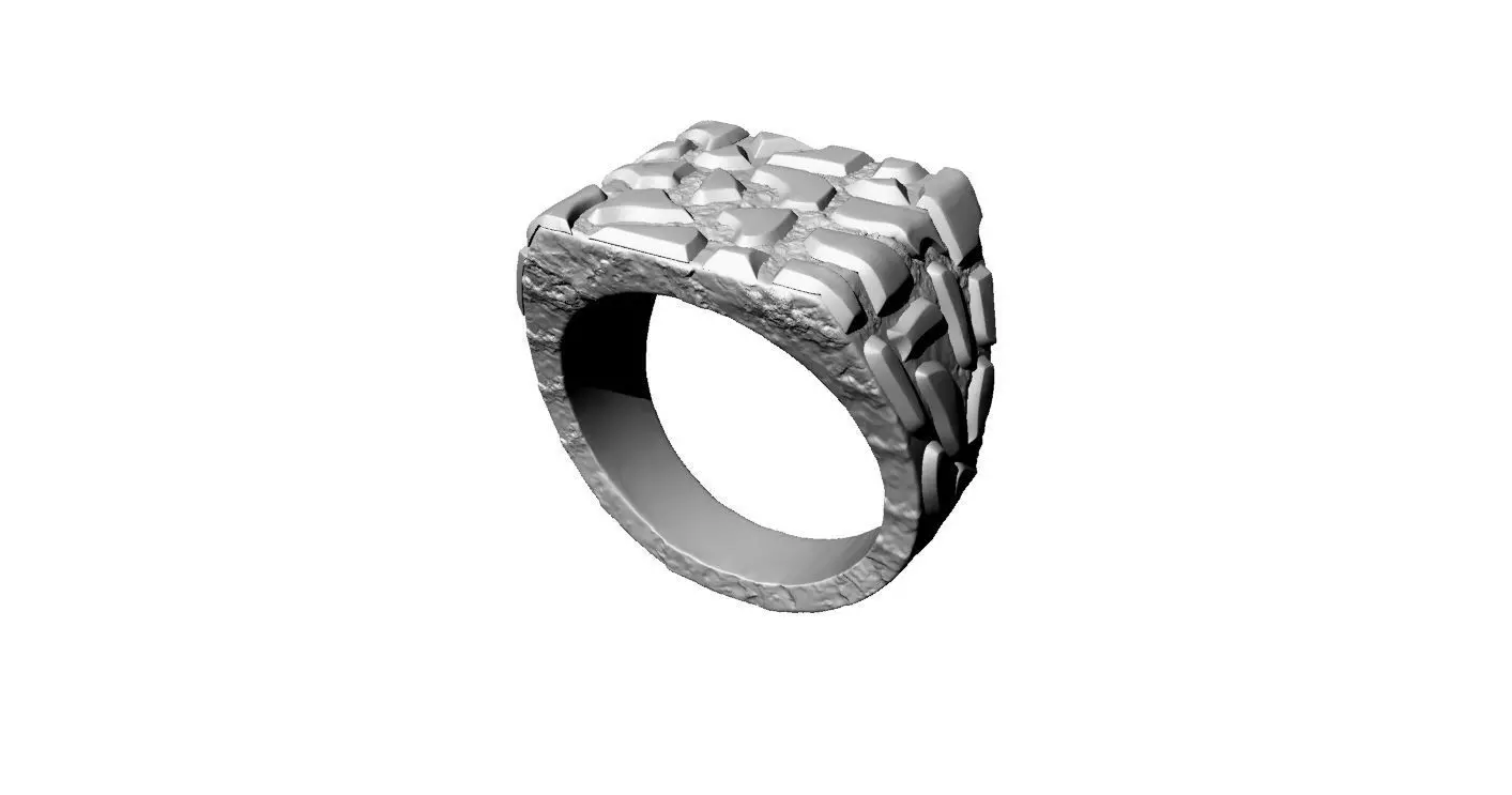 Anillo tipo nugget ring 3D print model