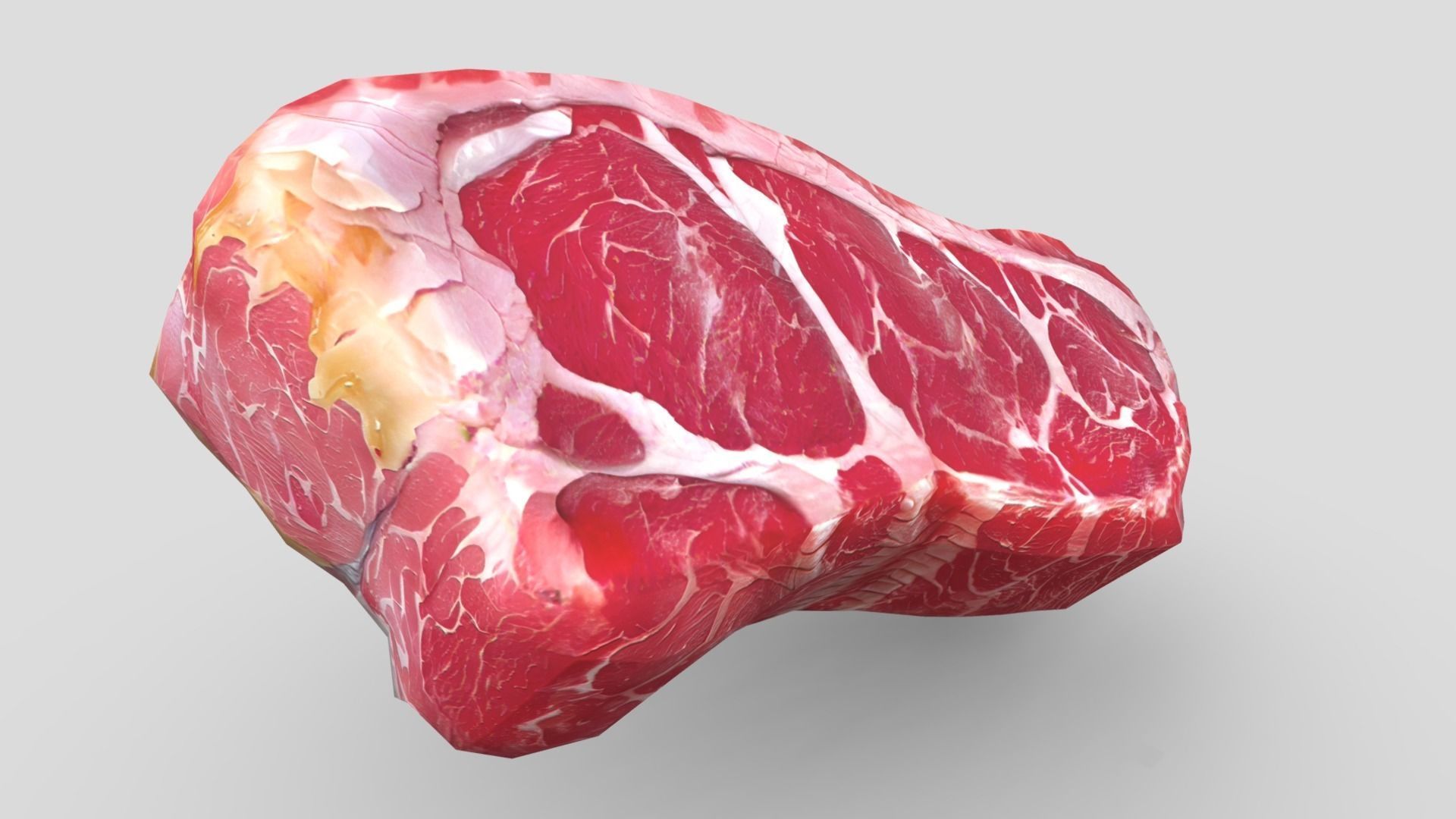 Raw Steak 2 Low-poly 3D model_9