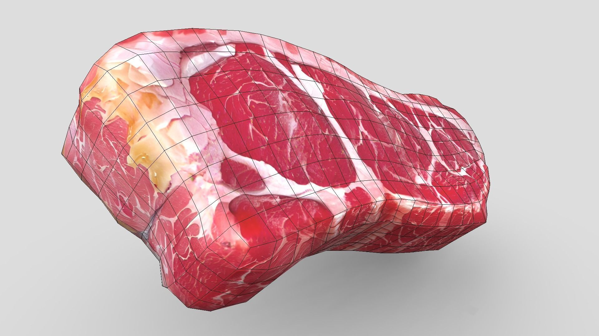 Raw Steak 2 Low-poly 3D model_10