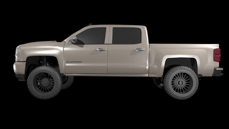 Chevrolet Silverado LT 2024 3D Model 3D print model_1