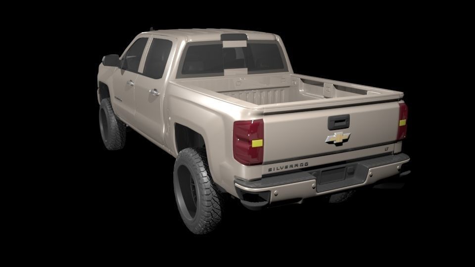 Chevrolet Silverado LT 2024 3D Model 3D print model_2