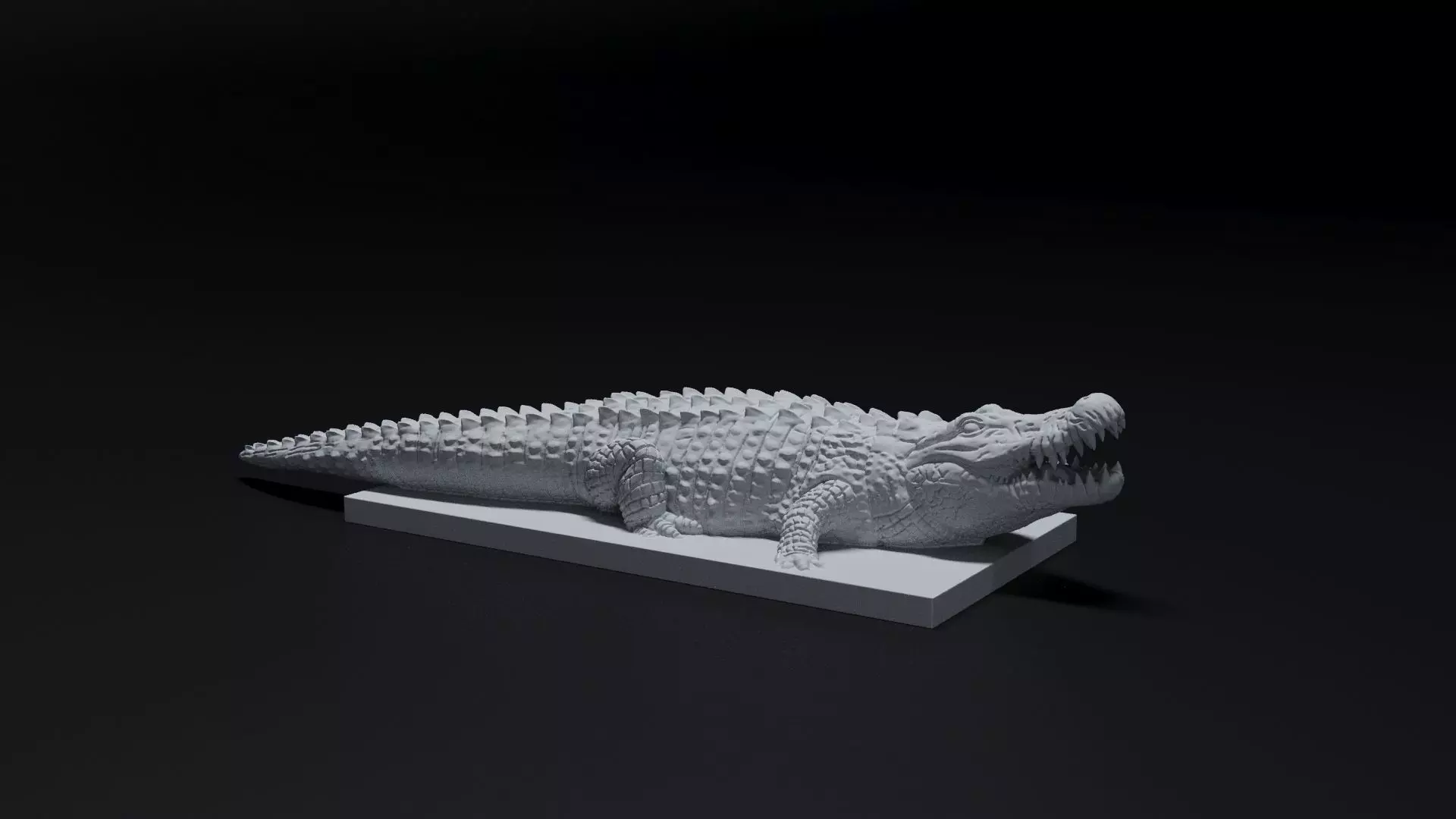 Crocodile 3D print model_0