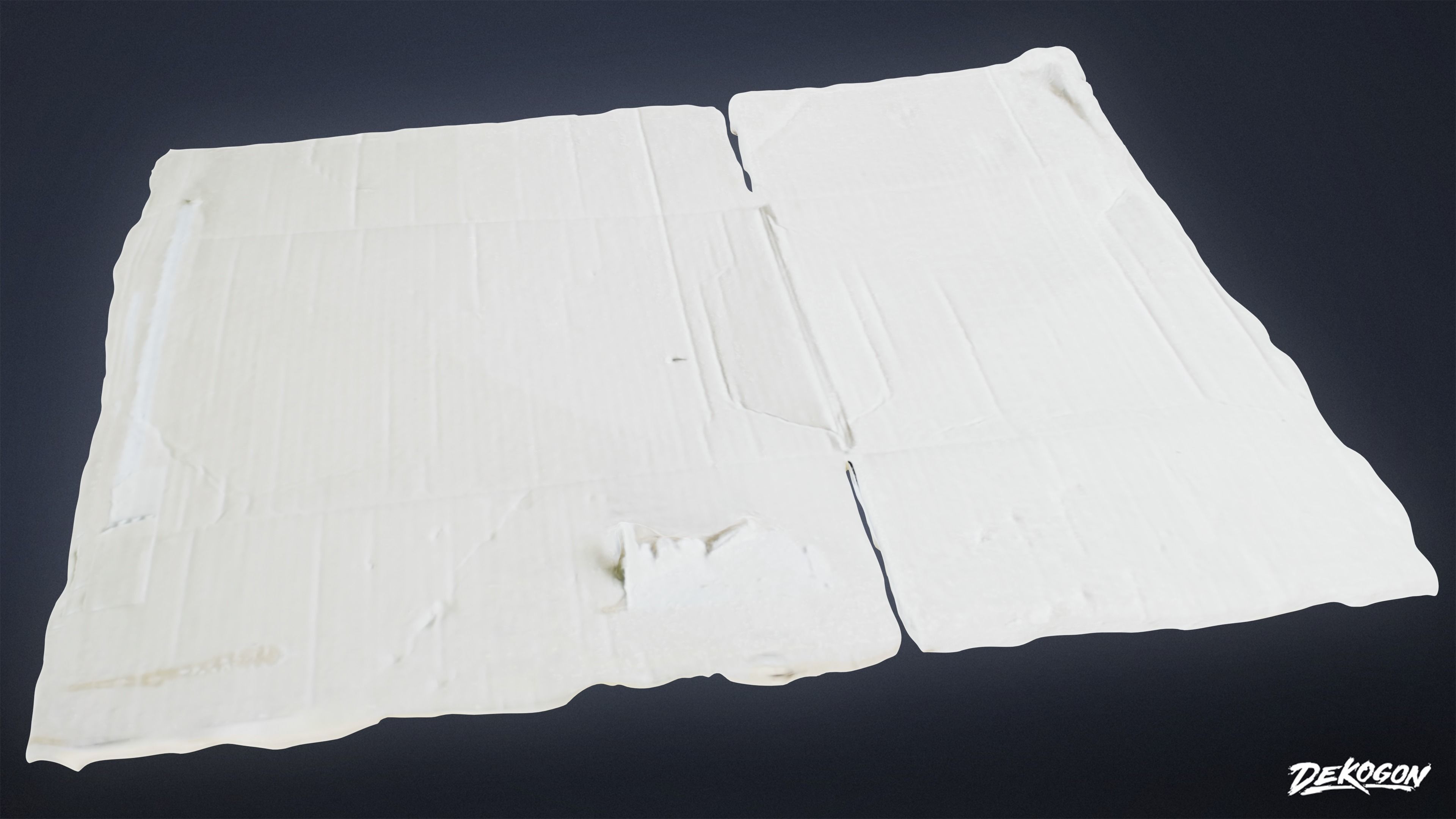 TRASH - Cardboard Trash 01 - LOW POLY AND NANITE Low-poly 3D model_2