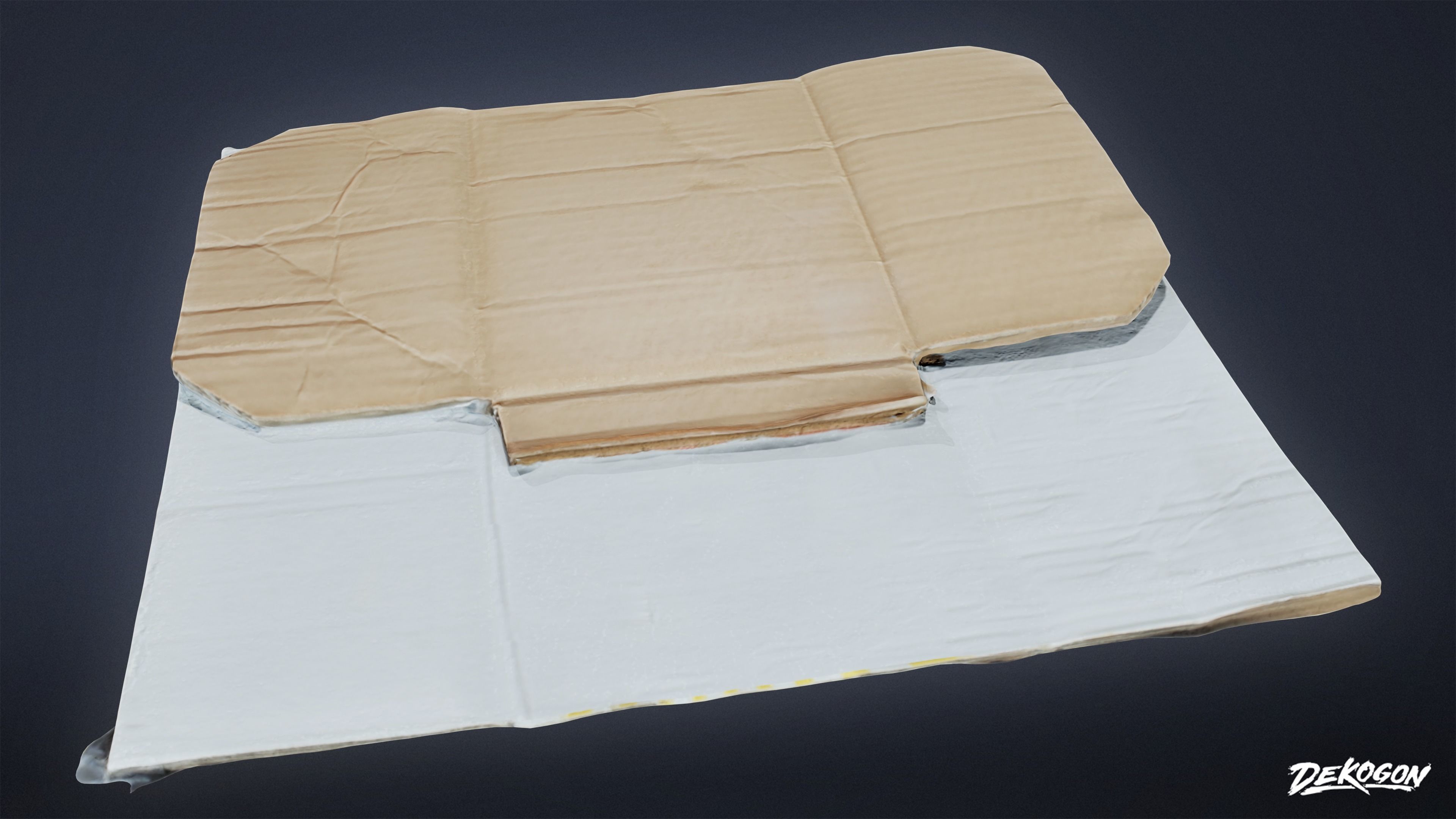 TRASH - Cardboard Trash 01 - LOW POLY AND NANITE Low-poly 3D model_7