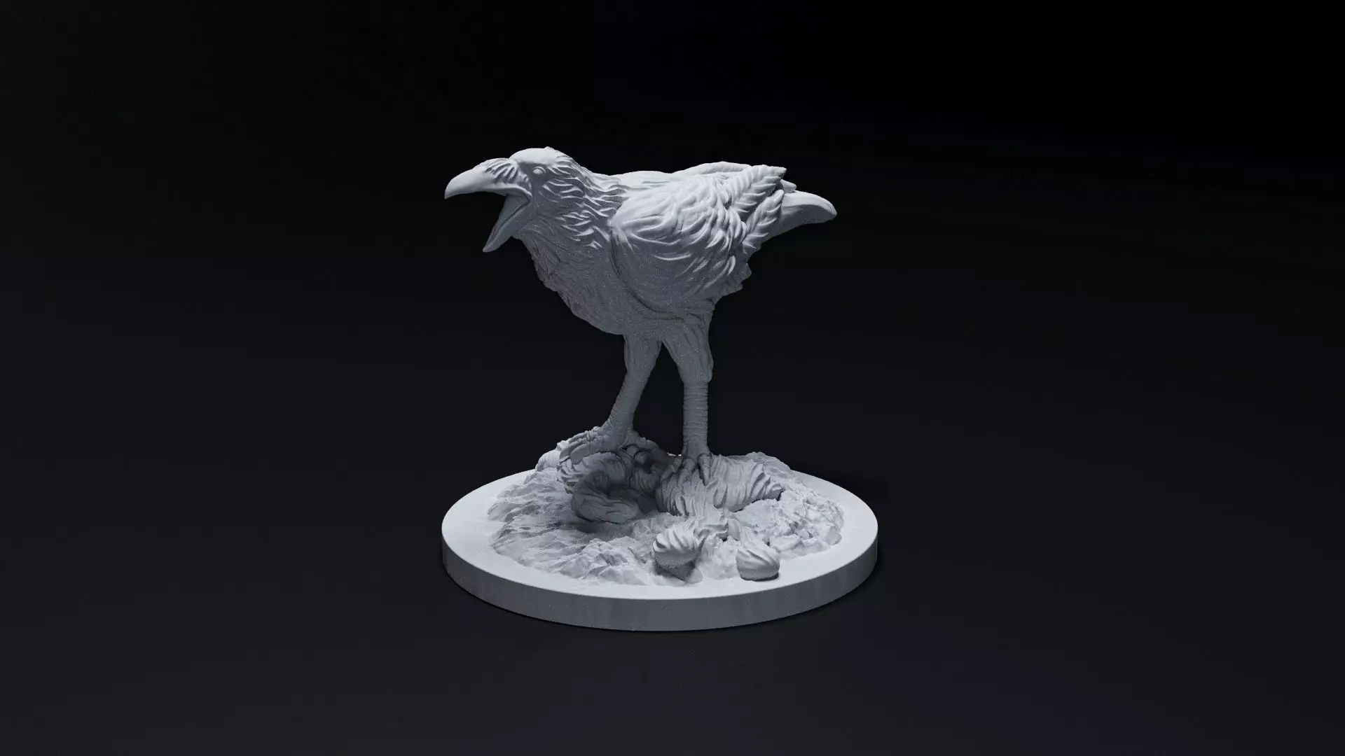 crow bird 3D print model_0