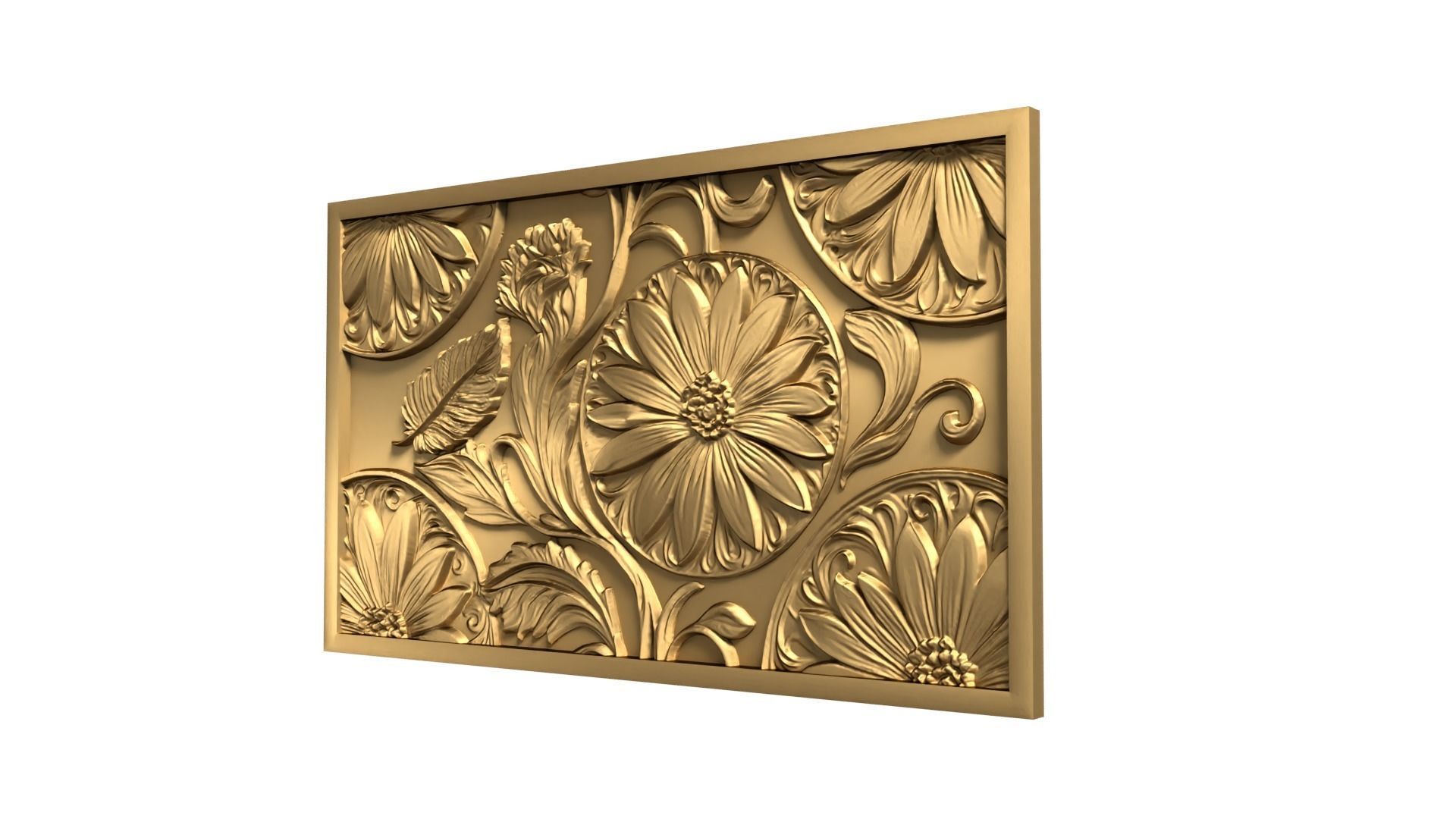 Modern Wall Panel Relief for CNC and 3D Printing 01 3D print model_4