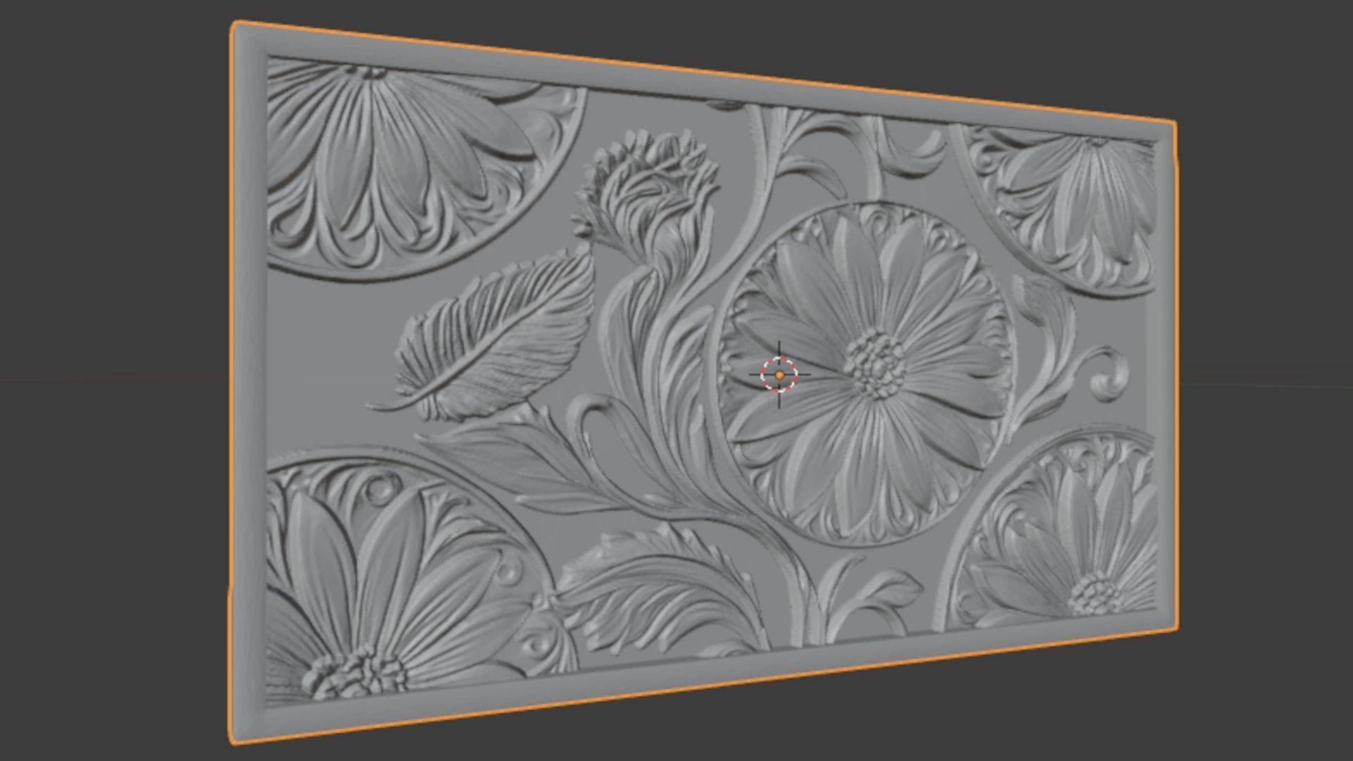 Modern Wall Panel Relief for CNC and 3D Printing 01 3D print model_8