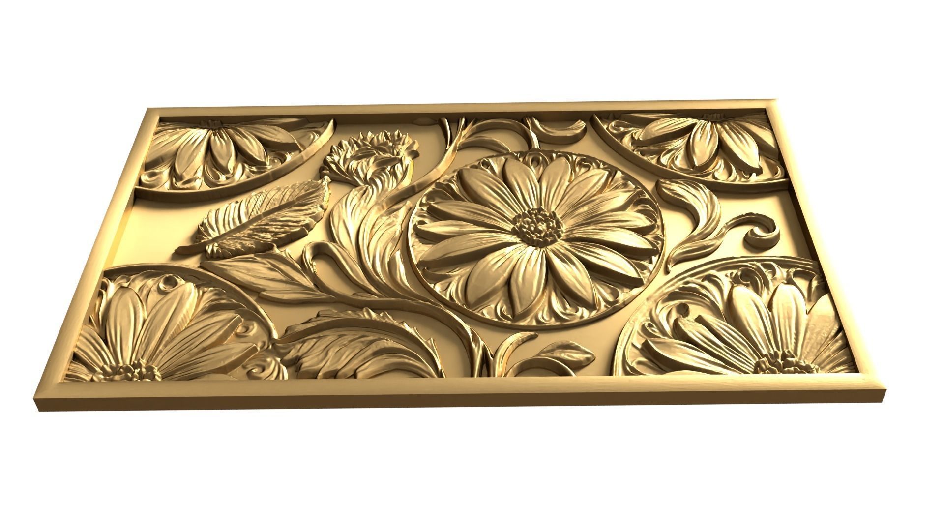 Modern Wall Panel Relief for CNC and 3D Printing 01 3D print model_5