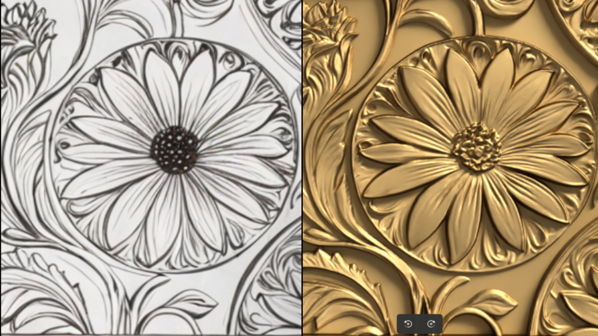 Modern Wall Panel Relief for CNC and 3D Printing 01 3D print model_6