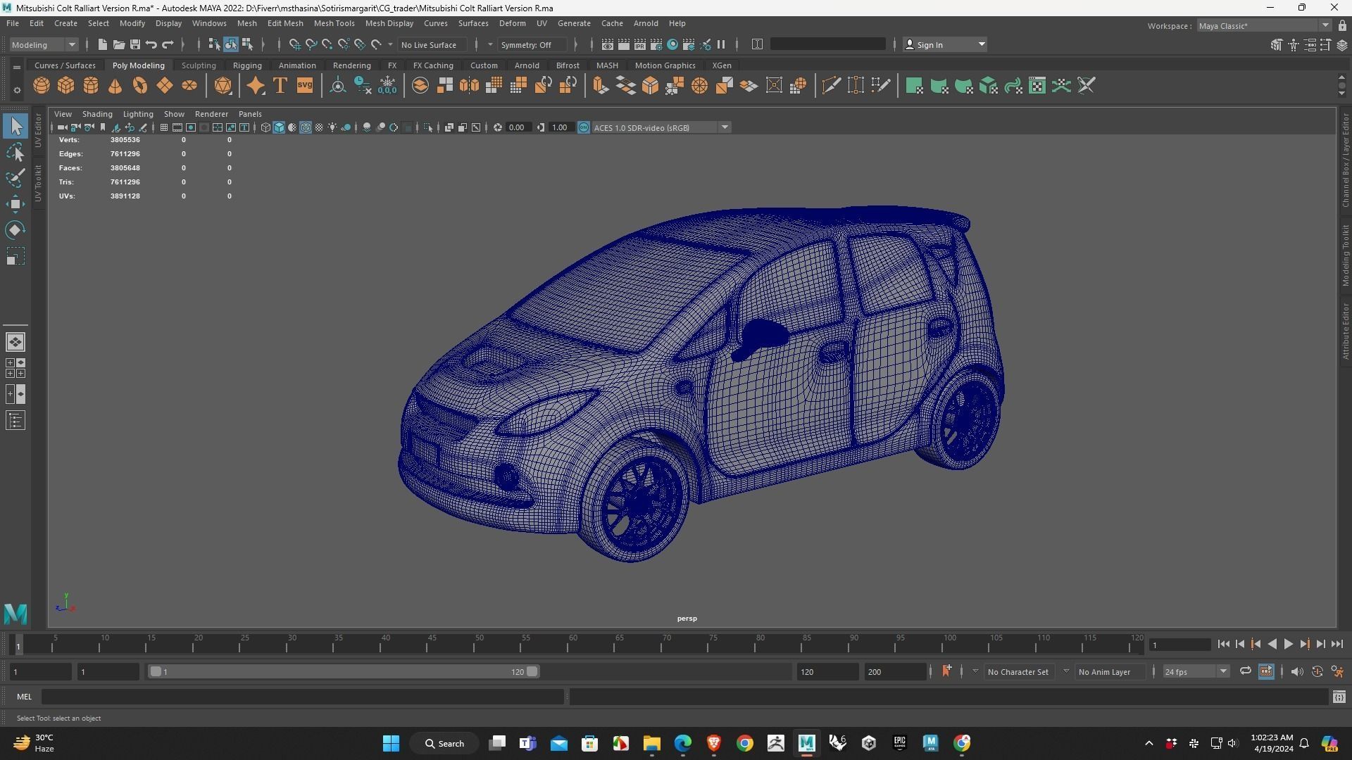 Colt Ralliart Version R printing ready model 3D print model_3