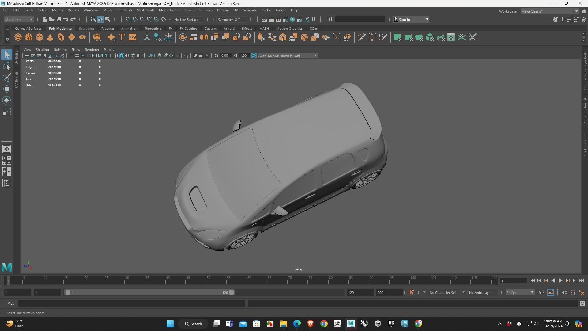 Colt Ralliart Version R printing ready model 3D print model_6