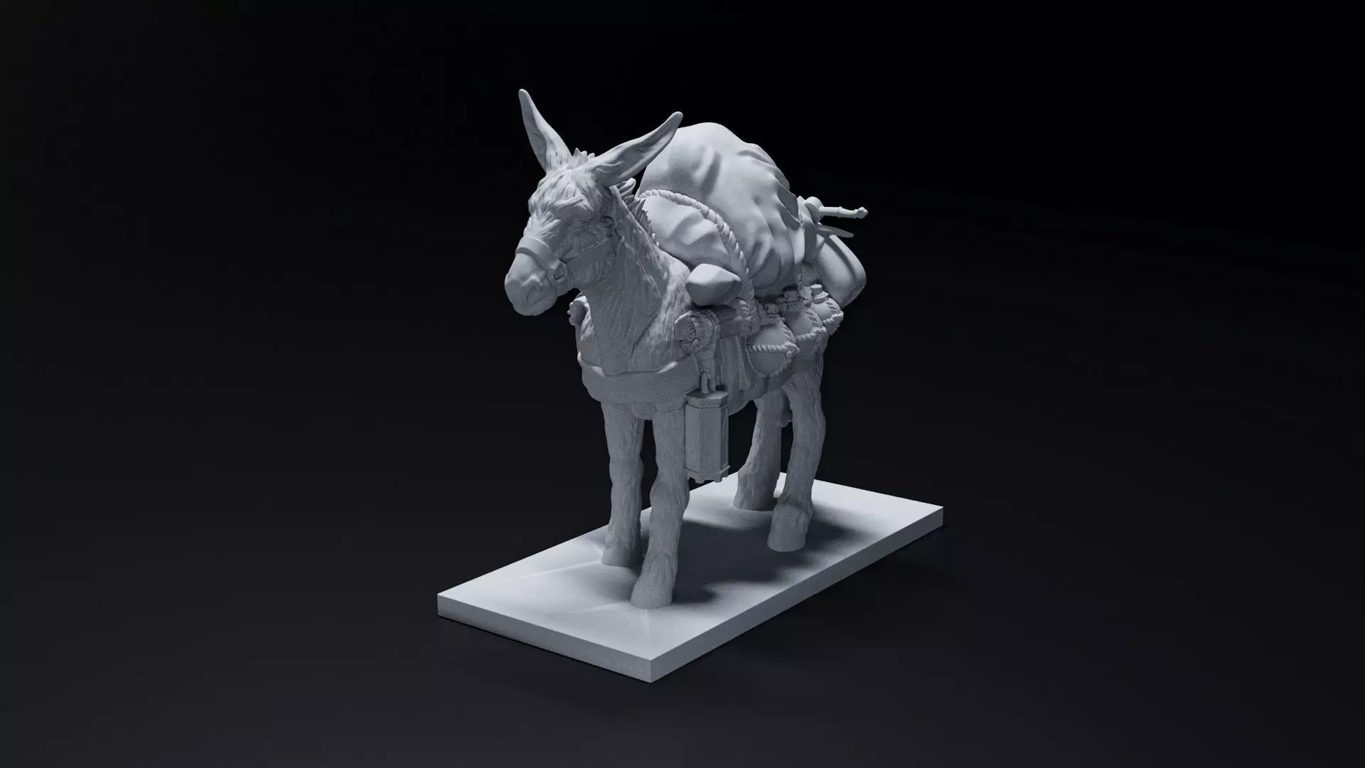 donkey 3D print model_0