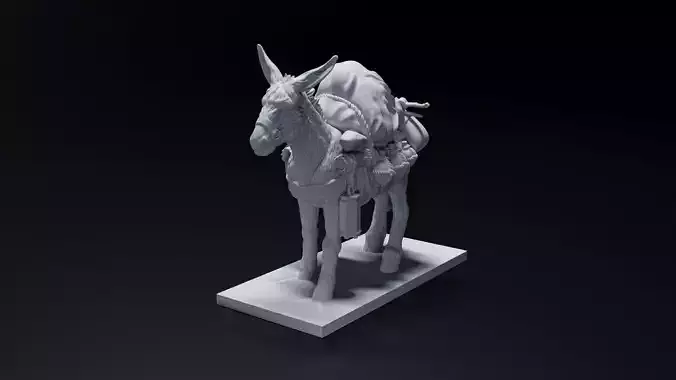 donkey 3D print model