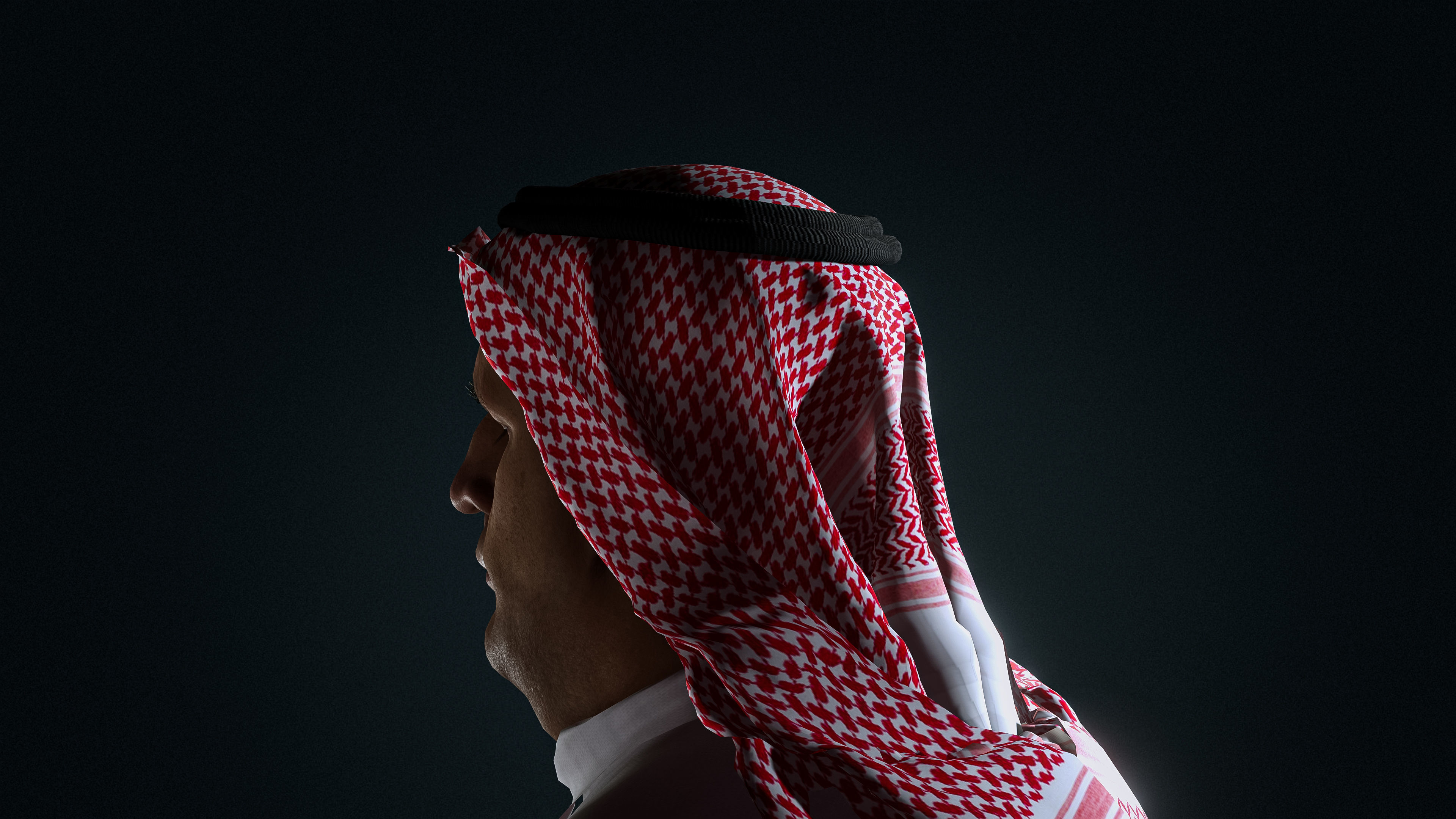 High Quality Realistic Arab Man Overweight Low-poly 3D model_13