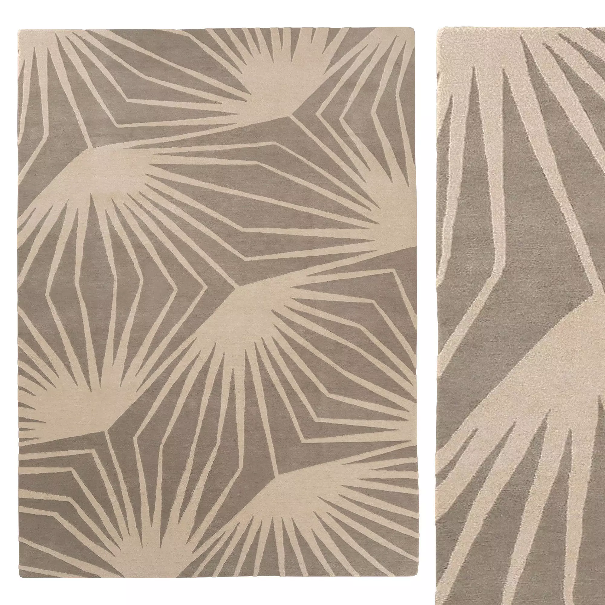 Stingray Neutral rug 3D model_0