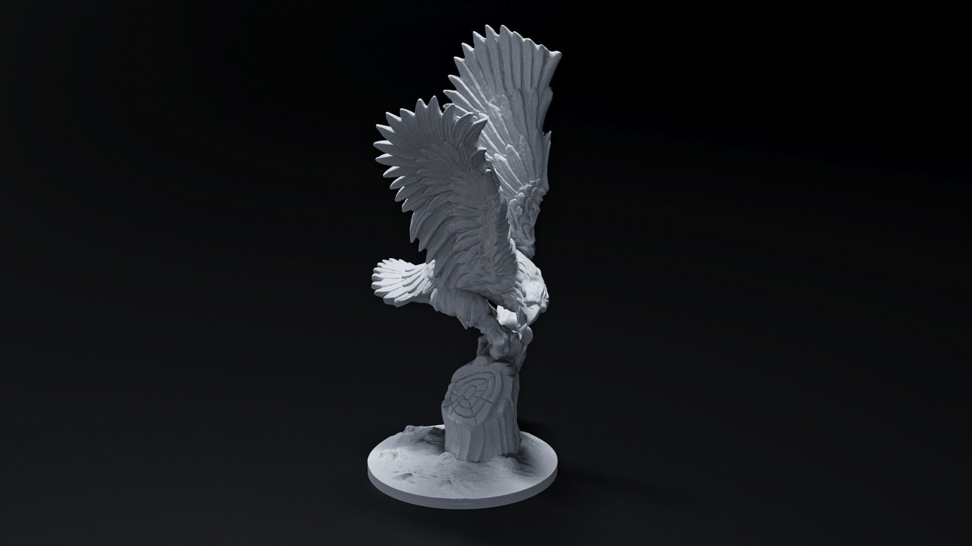 eagle 3D print model_1
