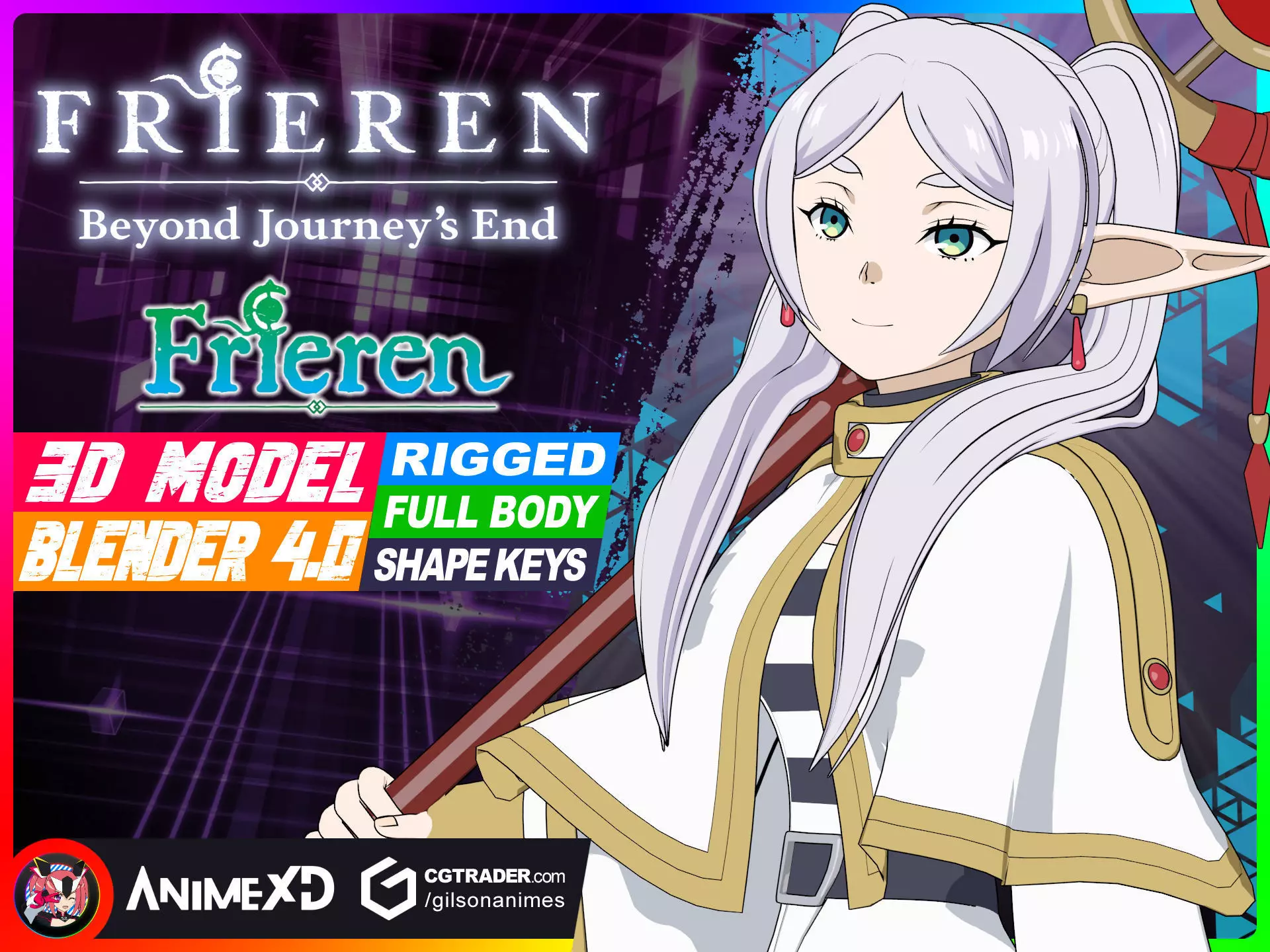 Frieren - Frieren Beyond Journeys End - 3D Model Blender 3D model_0