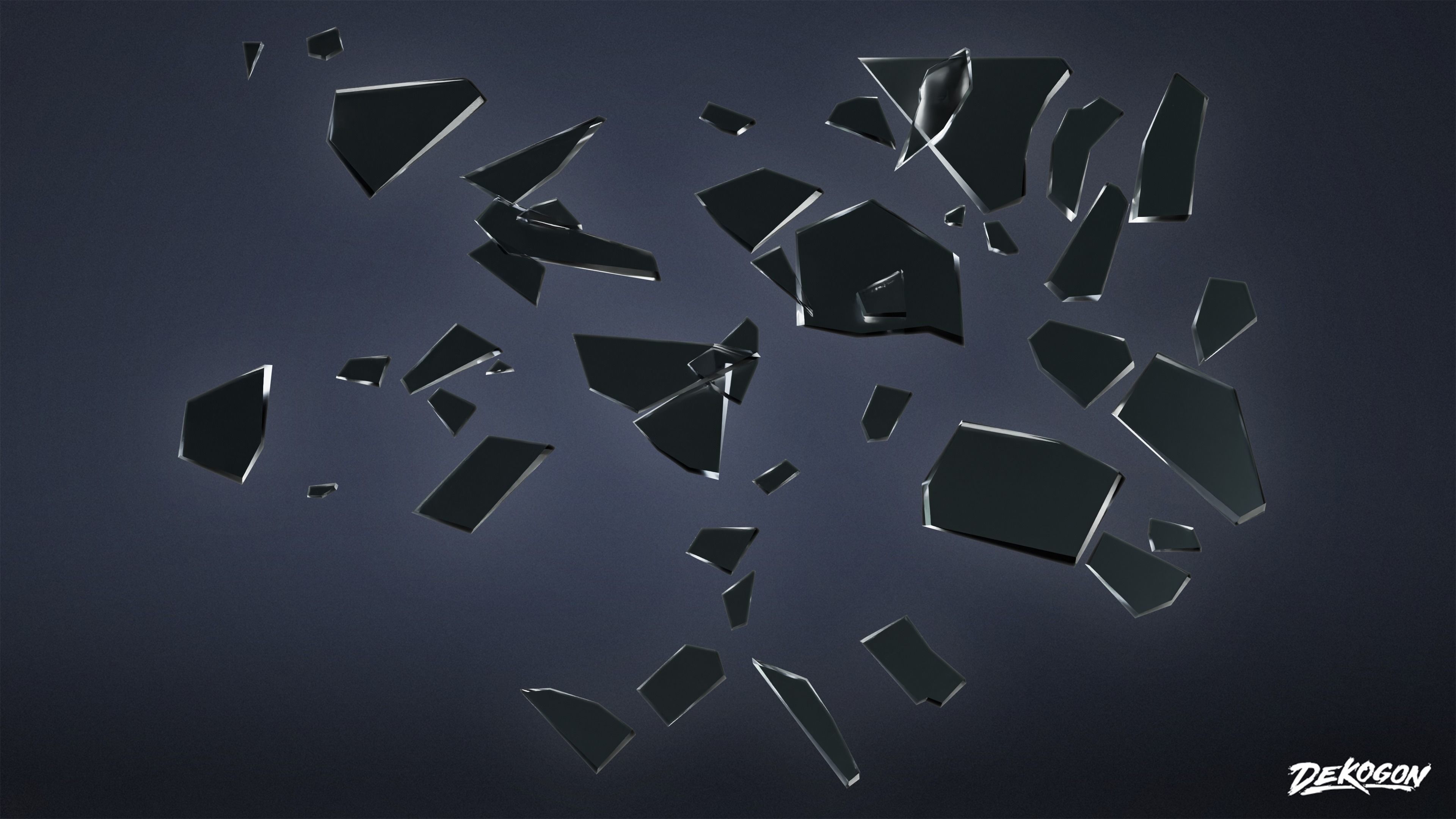 TRASH - Glass Shards 01 - LOW POLY Low-poly 3D model_6