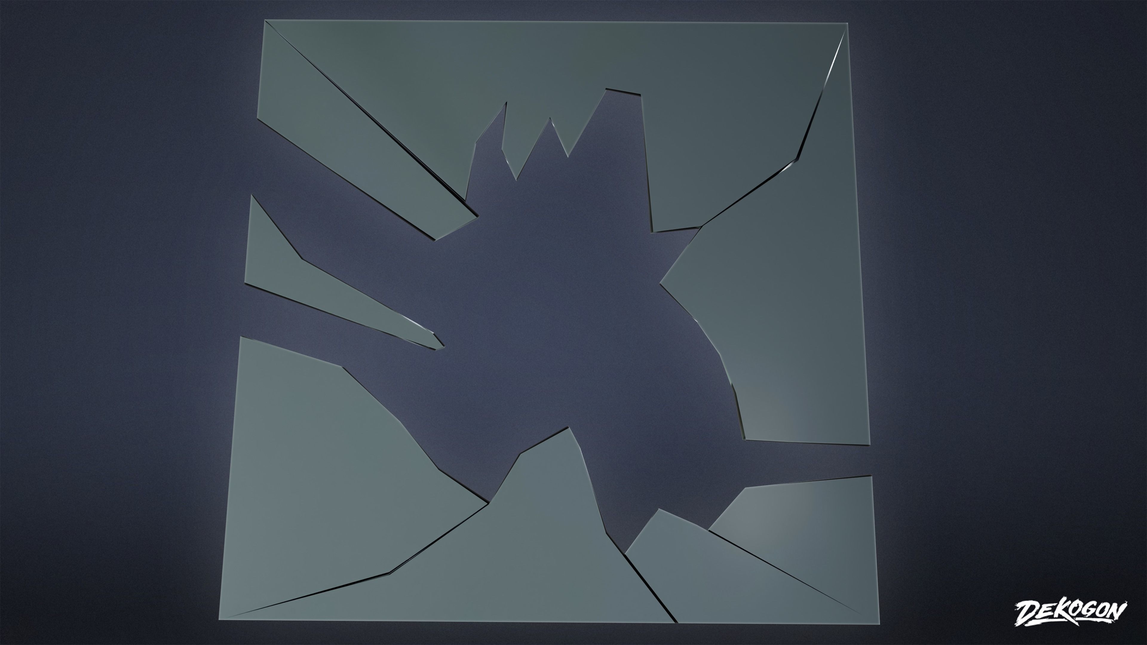 TRASH - Glass Shards 01 - LOW POLY Low-poly 3D model_15