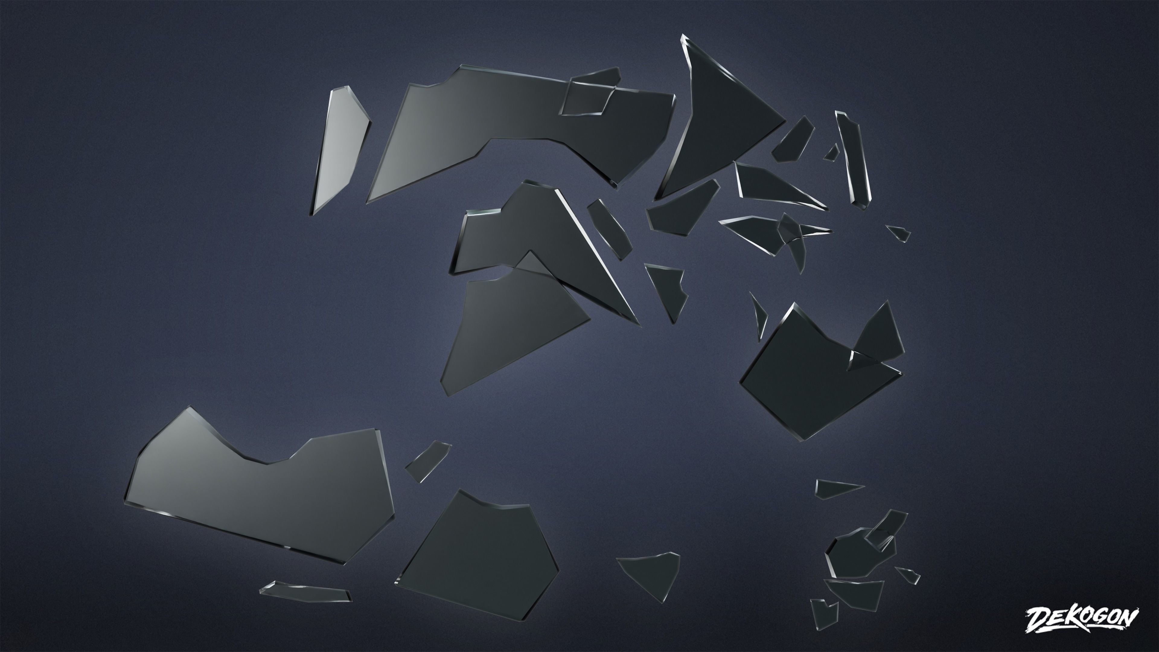 TRASH - Glass Shards 01 - LOW POLY Low-poly 3D model_5