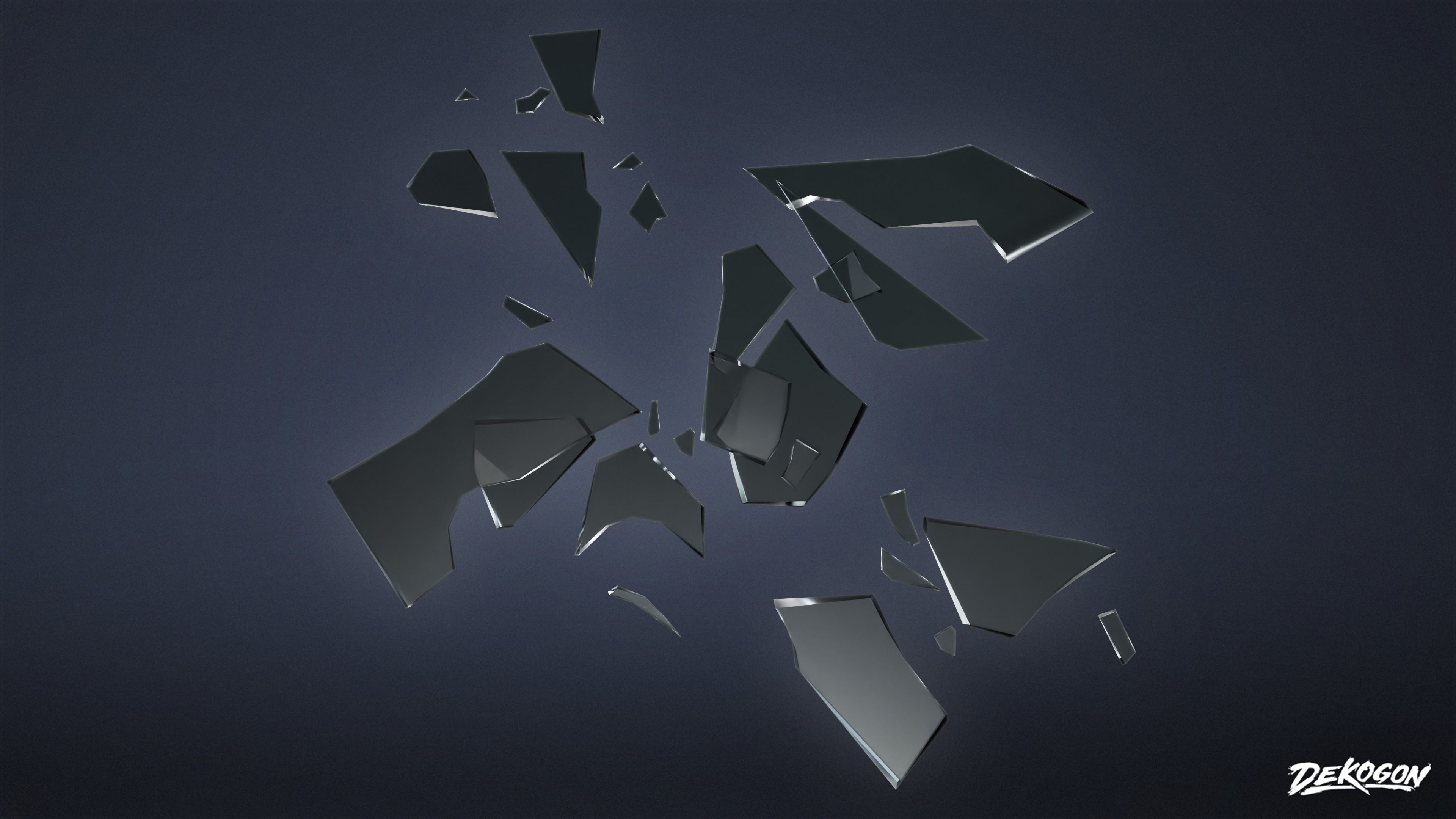 TRASH - Glass Shards 01 - LOW POLY Low-poly 3D model_2