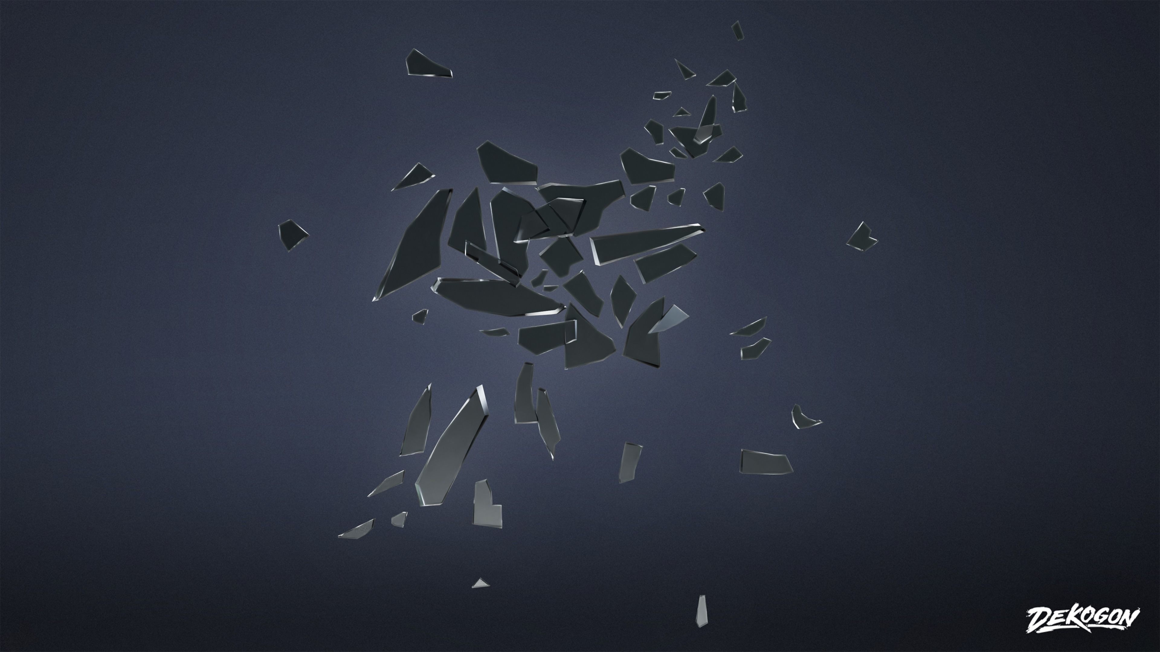 TRASH - Glass Shards 01 - LOW POLY Low-poly 3D model_3