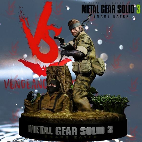 Naked Snake MGS 3 Snake Eater 3D print model_10