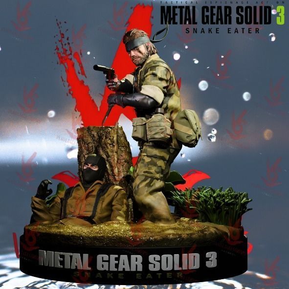 Naked Snake MGS 3 Snake Eater 3D print model_3