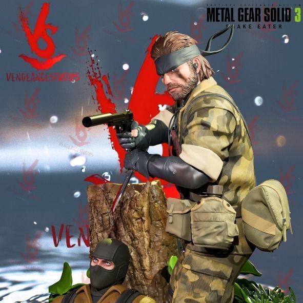 Naked Snake MGS 3 Snake Eater 3D print model_9